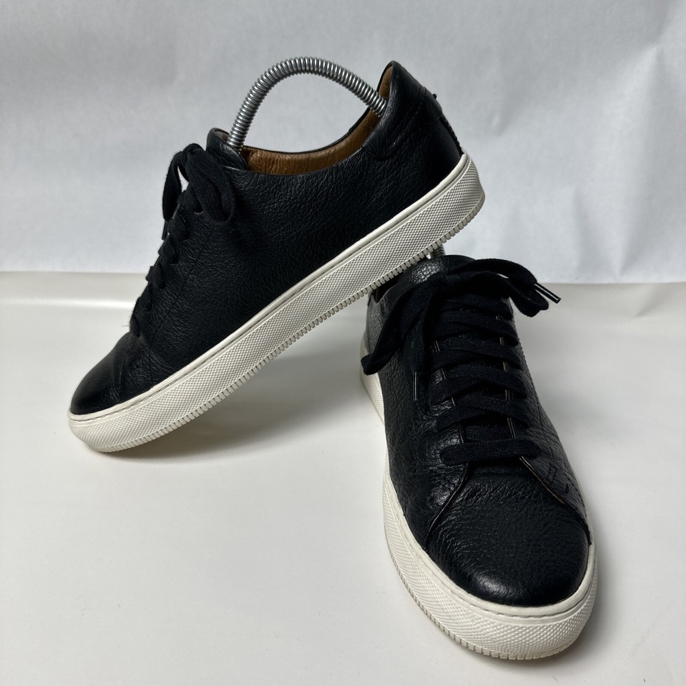 Frye Mens US 8D Ivy Low Lace Fashion Sneaker Pewter Leather Shoes